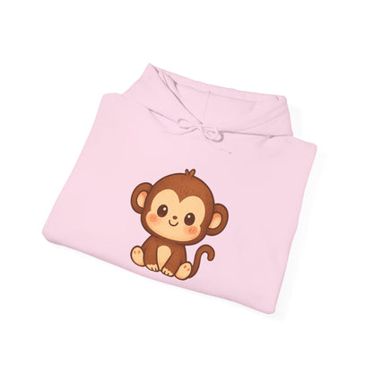 Little Cute Monkey Hoodie For Adult Unisex