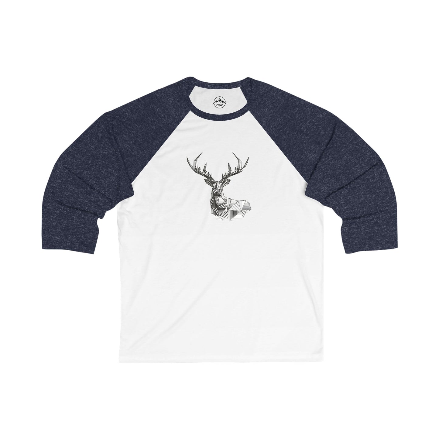 Deer Antler Geometric Baseball Tee