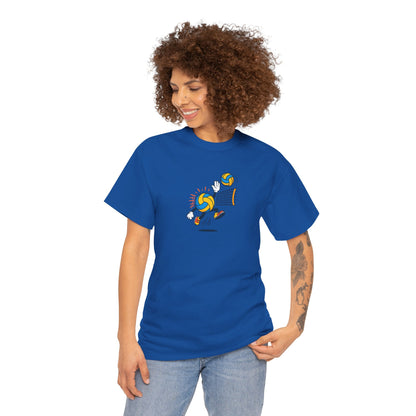 Volleyball Enthusiast Tee - Unisex Heavy Cotton T-Shirt