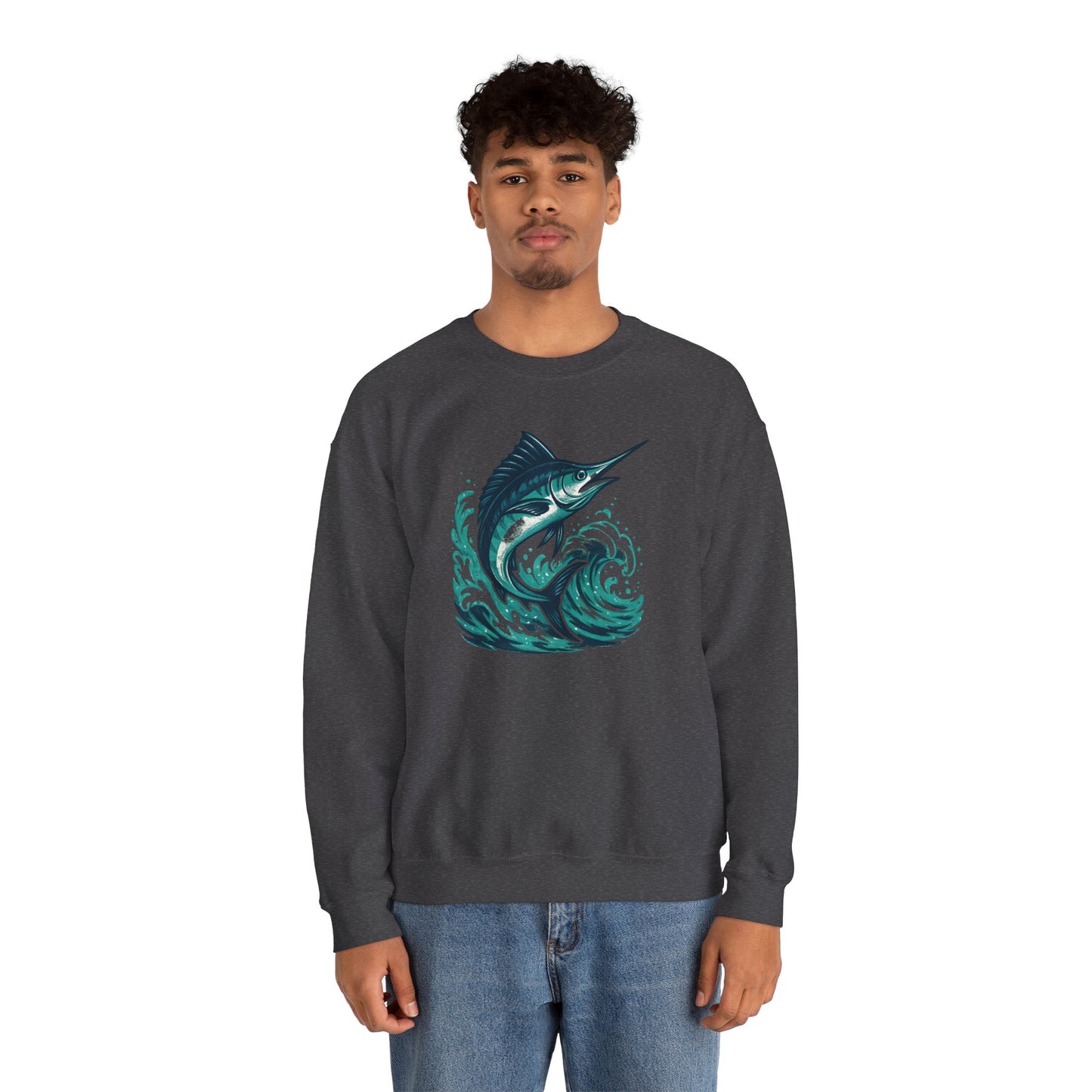 Marlin Wave Crewneck Sweatshirt
