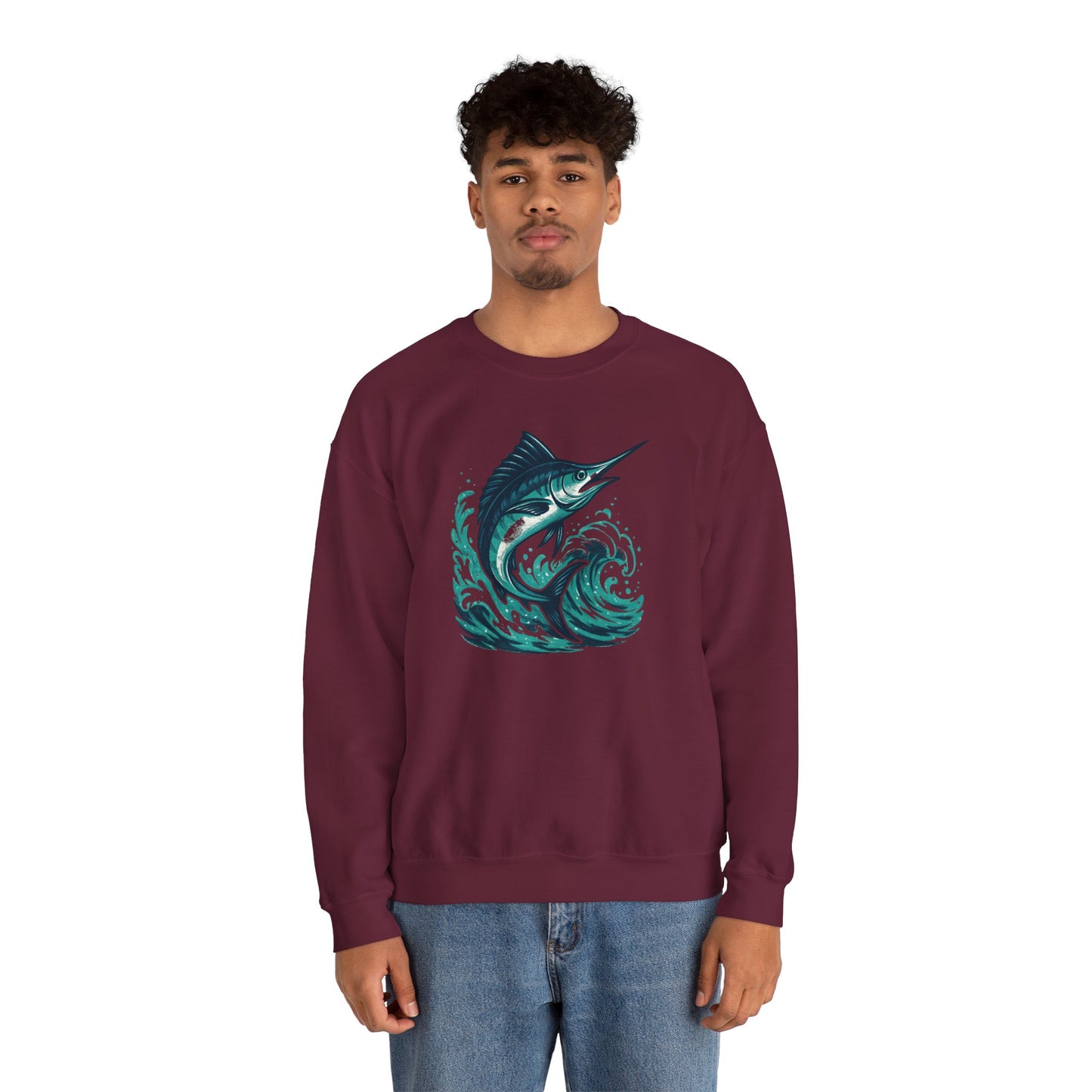Marlin Wave Crewneck Sweatshirt