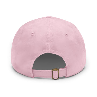 Volleyball Dad Hat with Leather Patch