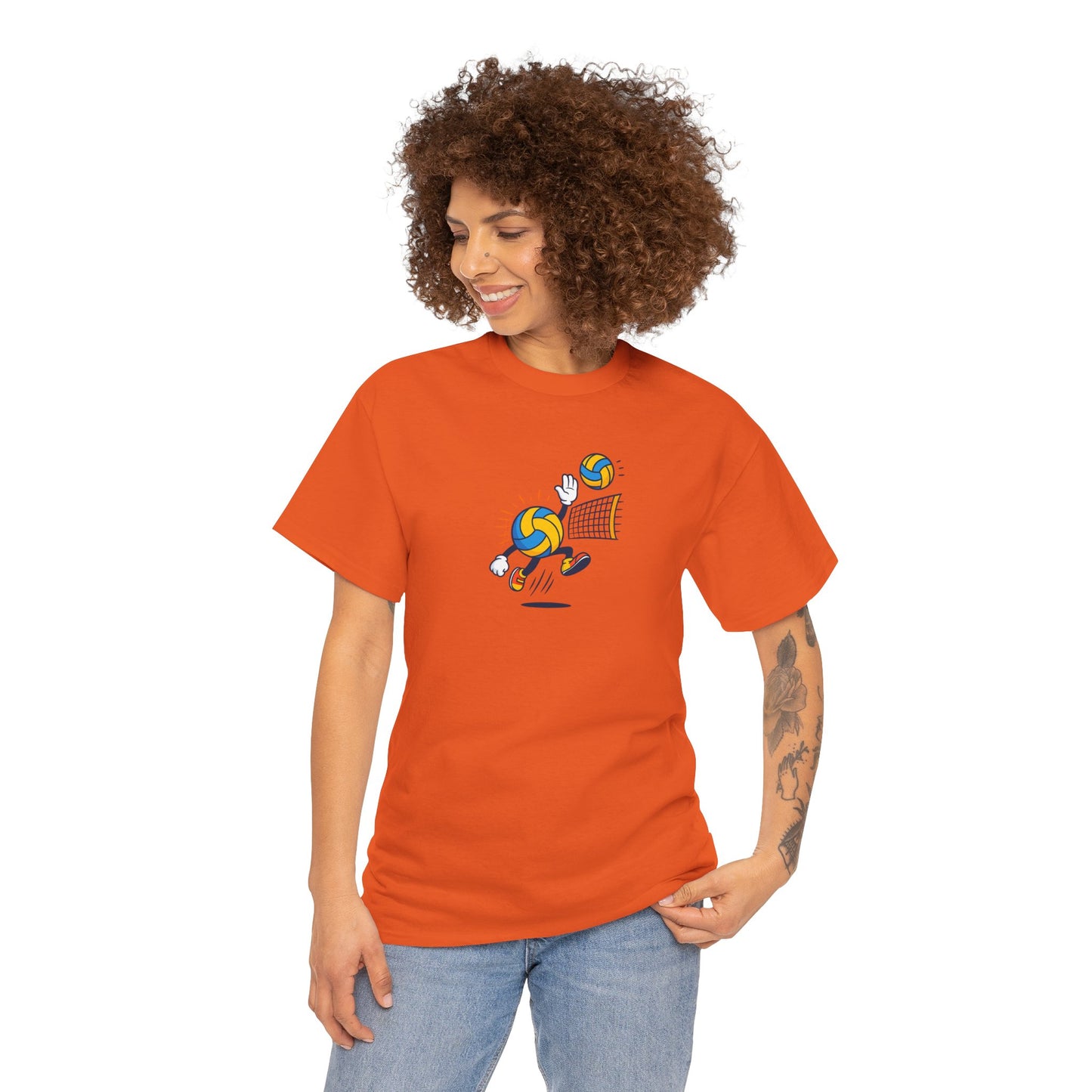 Volleyball Enthusiast Tee - Unisex Heavy Cotton T-Shirt