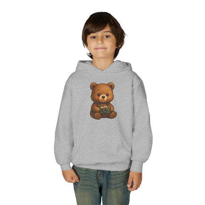 Kids Cute Teddy Bear Camera Hoodie