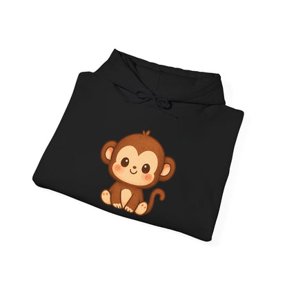 Little Cute Monkey Hoodie For Adult Unisex