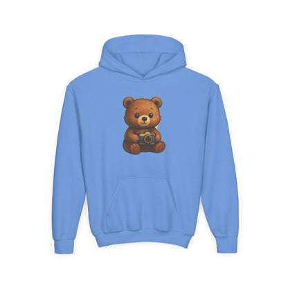 Kids Cute Teddy Bear Camera Hoodie
