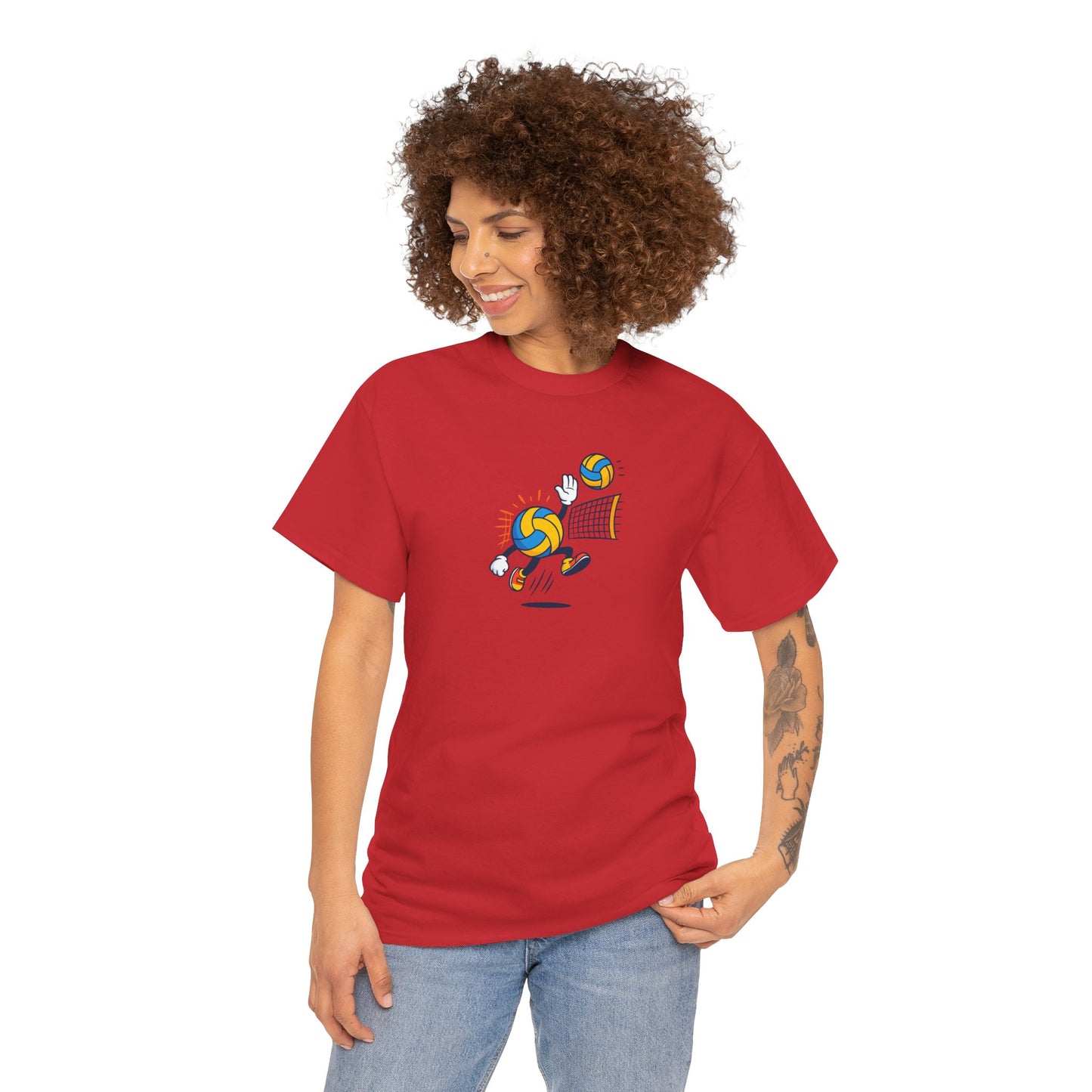 Volleyball Enthusiast Tee - Unisex Heavy Cotton T-Shirt