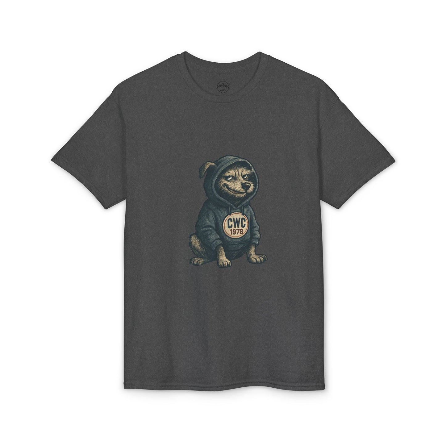 Grumpy Dog in Hoodie T-Shirt