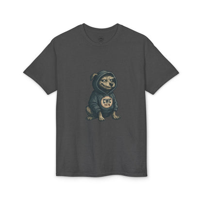 Grumpy Dog in Hoodie T-Shirt