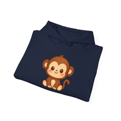 Little Cute Monkey Hoodie For Adult Unisex