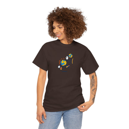 Volleyball Enthusiast Tee - Unisex Heavy Cotton T-Shirt