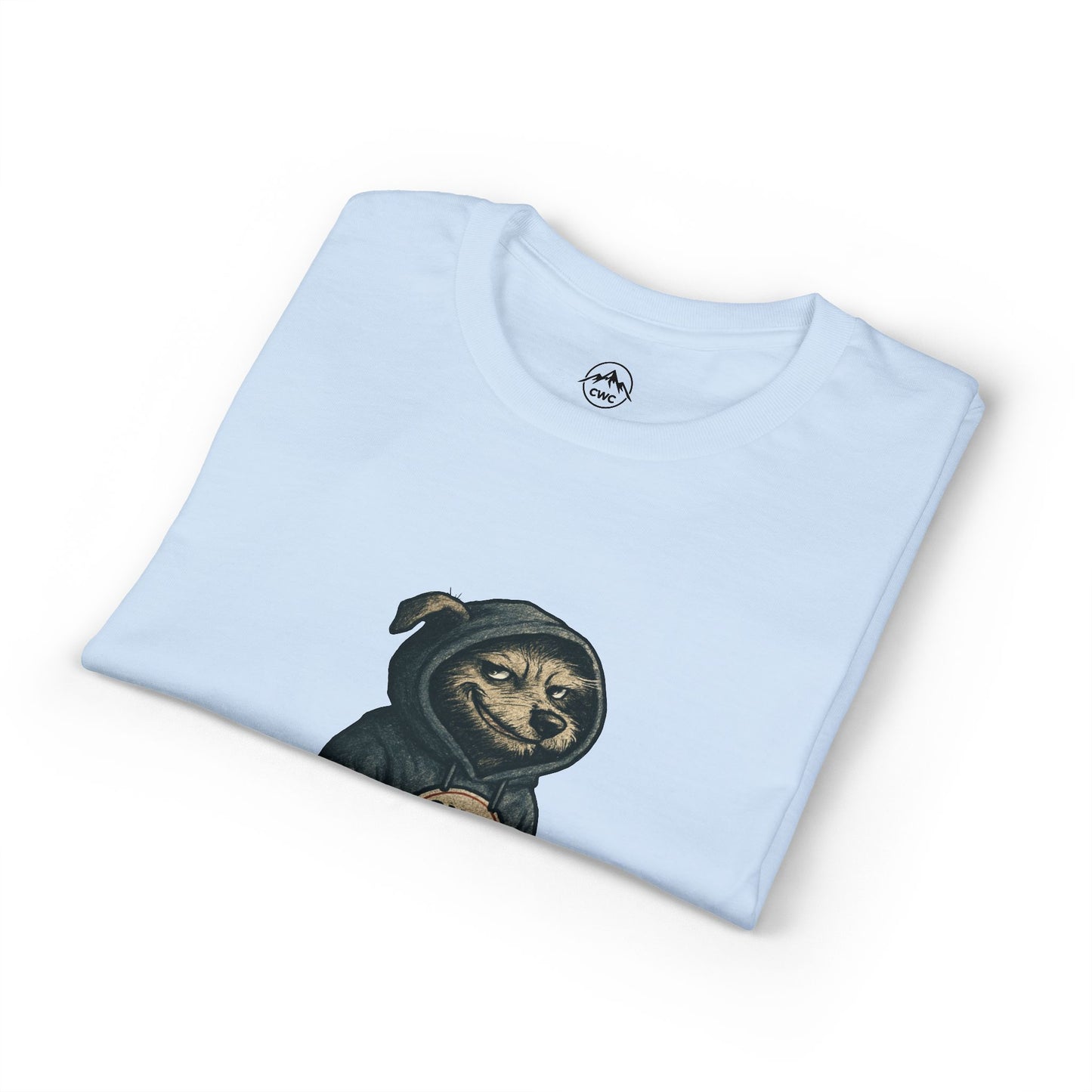 Grumpy Dog in Hoodie T-Shirt