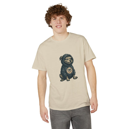 Grumpy Dog in Hoodie T-Shirt