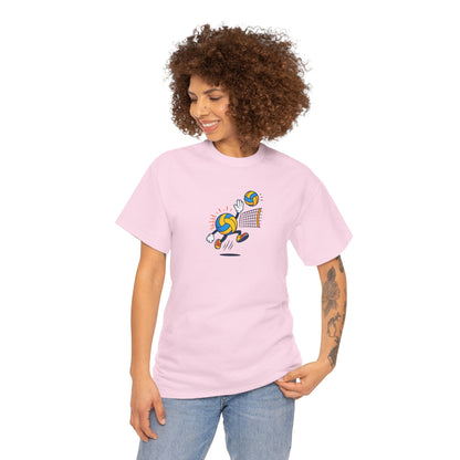 Volleyball Enthusiast Tee - Unisex Heavy Cotton T-Shirt