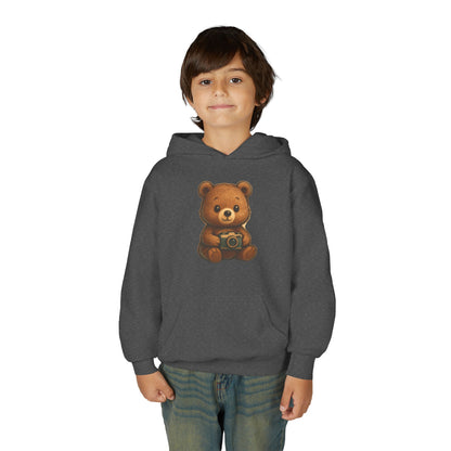 Kids Cute Teddy Bear Camera Hoodie