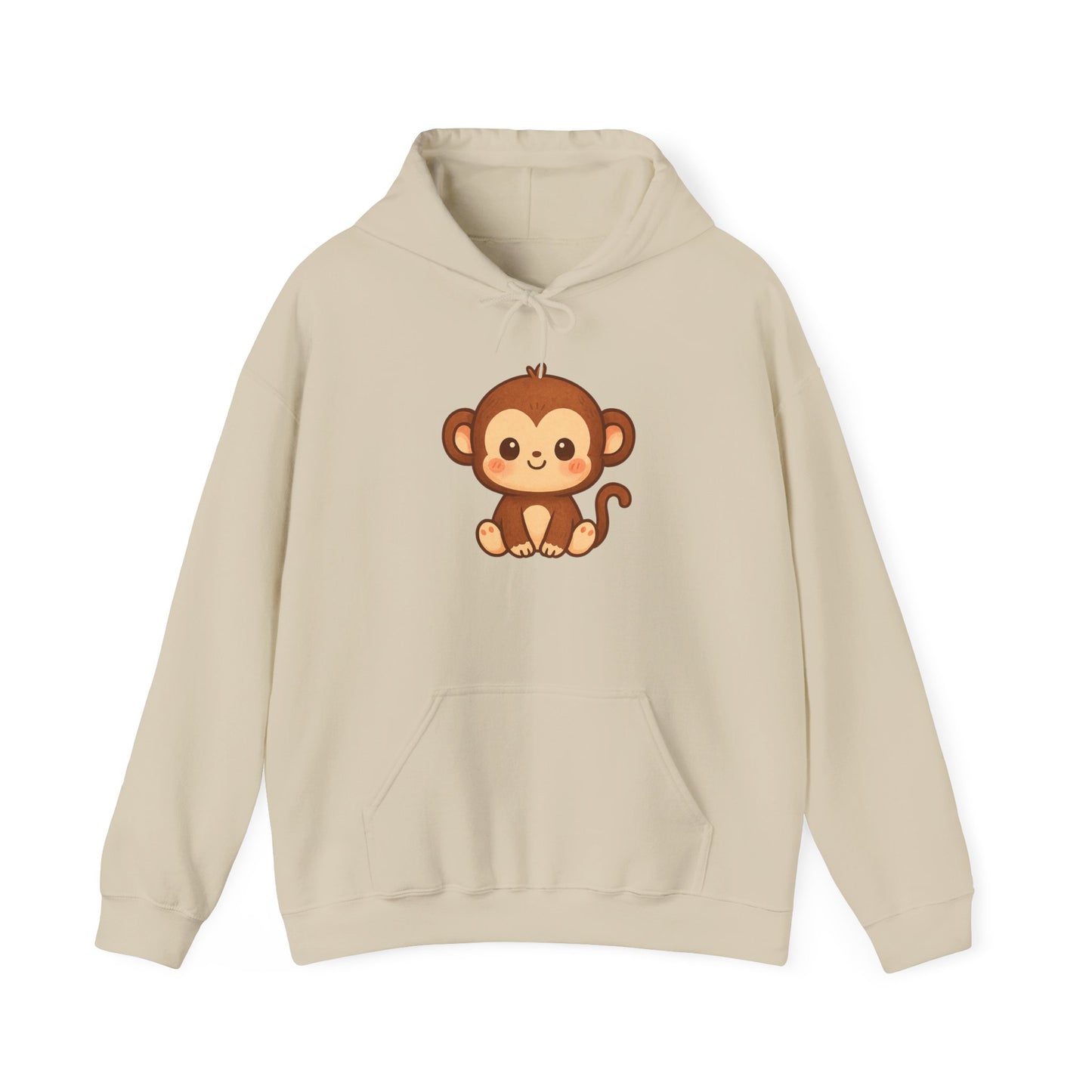 Little Cute Monkey Hoodie For Adult Unisex