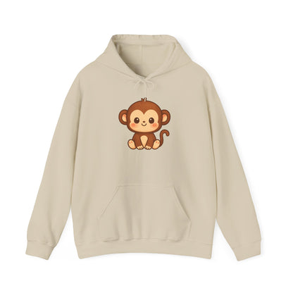 Little Cute Monkey Hoodie For Adult Unisex
