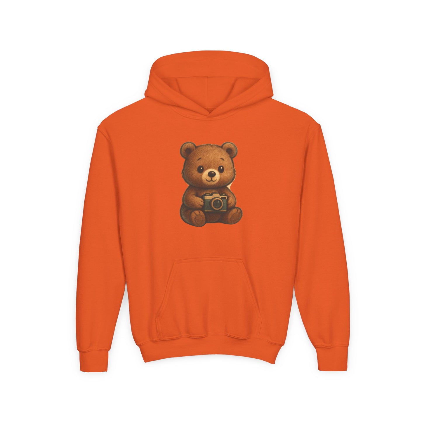 Kids Cute Teddy Bear Camera Hoodie
