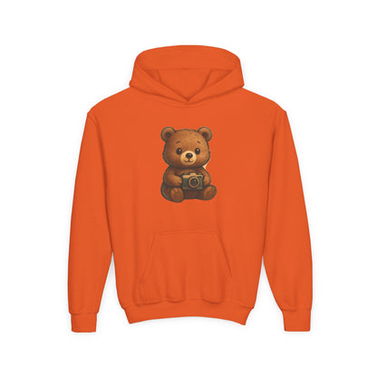 Kids Cute Teddy Bear Camera Hoodie