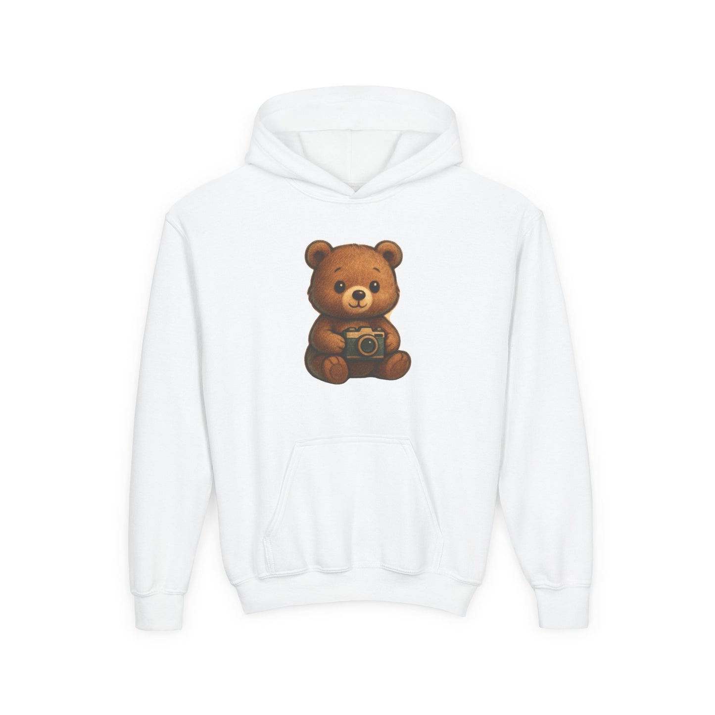 Kids Cute Teddy Bear Camera Hoodie