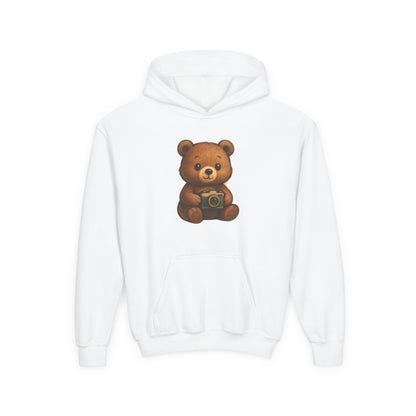 Kids Cute Teddy Bear Camera Hoodie