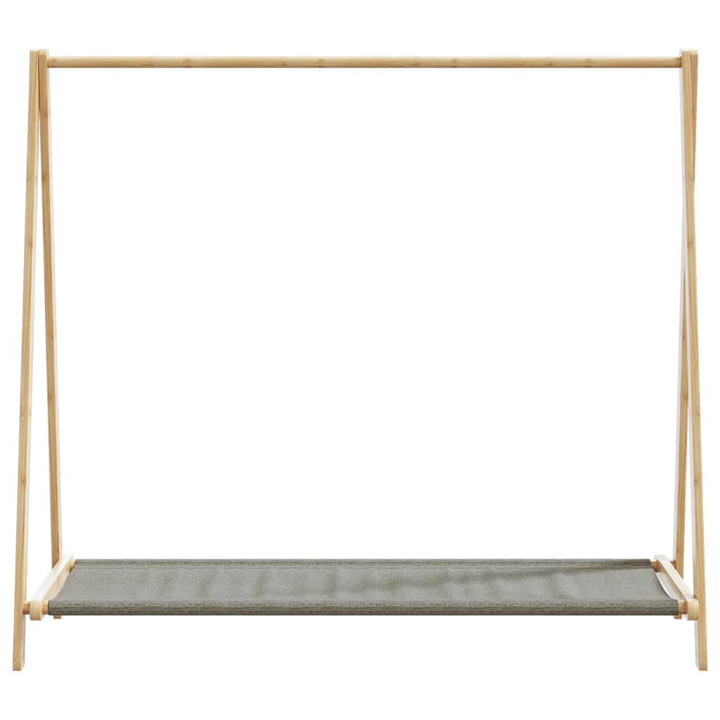 vidaXL Clothes Rack with Shelves 41.7"x13.4"x40.2" Bamboo-3