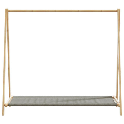 vidaXL Clothes Rack with Shelves 41.7"x13.4"x40.2" Bamboo-3