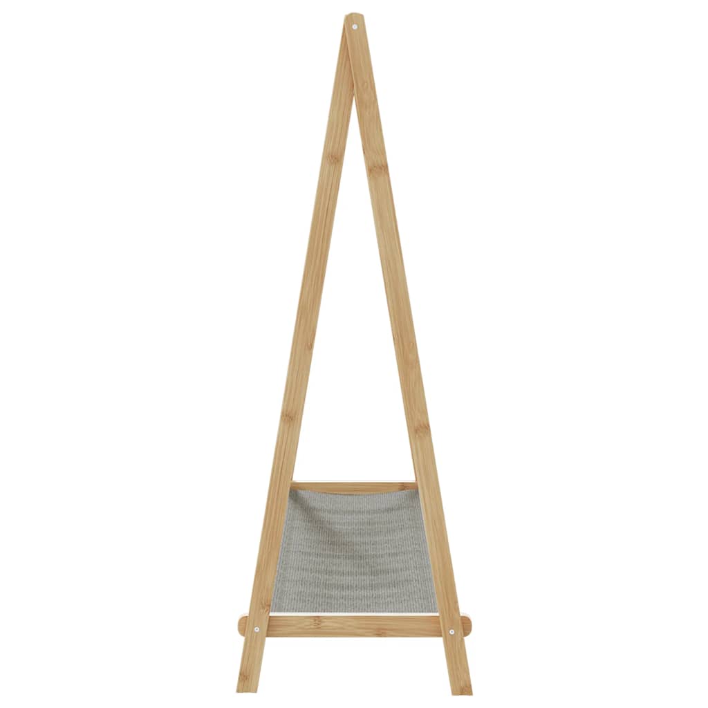 vidaXL Clothes Rack with Shelves 41.7"x13.4"x40.2" Bamboo-4
