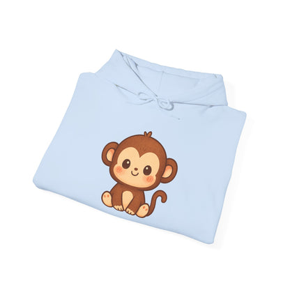Little Cute Monkey Hoodie For Adult Unisex