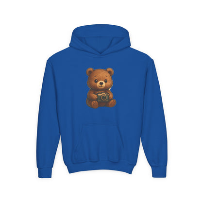 Kids Cute Teddy Bear Camera Hoodie