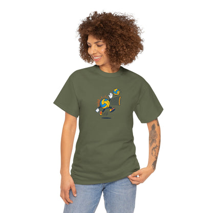 Volleyball Enthusiast Tee - Unisex Heavy Cotton T-Shirt