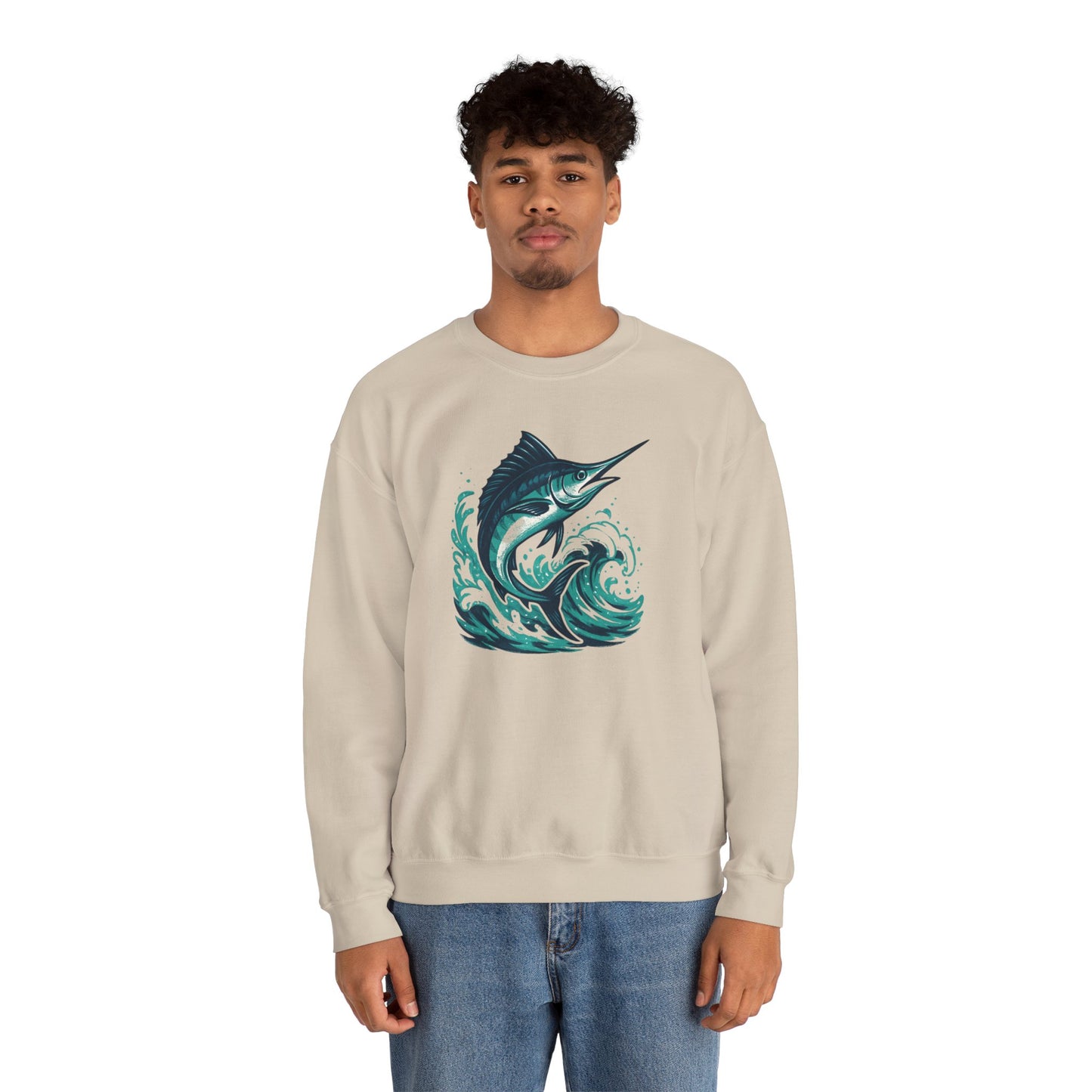 Marlin Wave Crewneck Sweatshirt