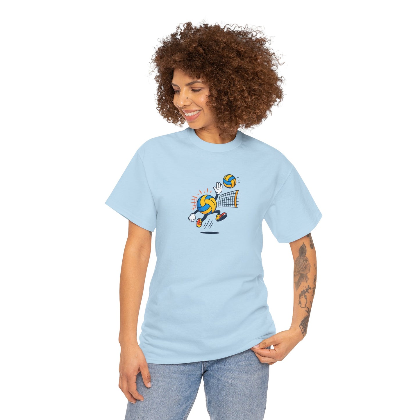 Volleyball Enthusiast Tee - Unisex Heavy Cotton T-Shirt